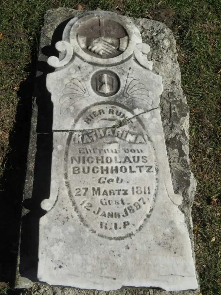 grave marker for Nicholas Buchholtz