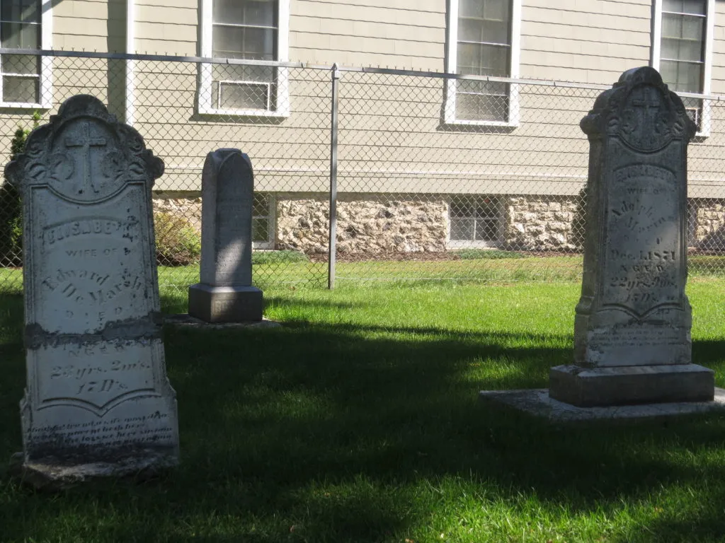 grave markers at the Peshtigo Fire Cemetery